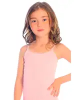 Kız Çocuk Atlet Ribana Ince Askılı Renkli  ÖTS 8020 - 6 ADET Somon detay görünüm